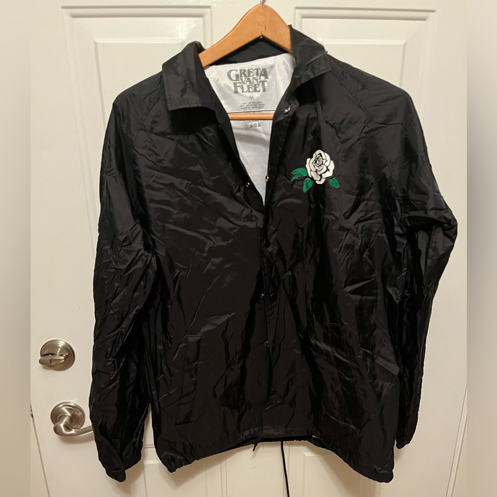 Greta Van Fleet button snap feont jacket